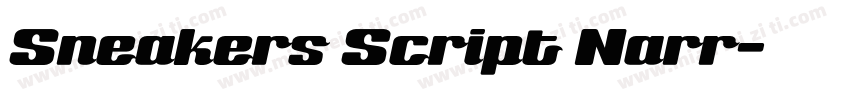 Sneakers Script Narr字体转换